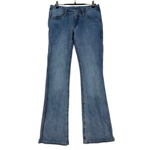 J. Galt Women Blue Flare Jeans Medium Wash Size S Y2K Retro Boho 90's Style